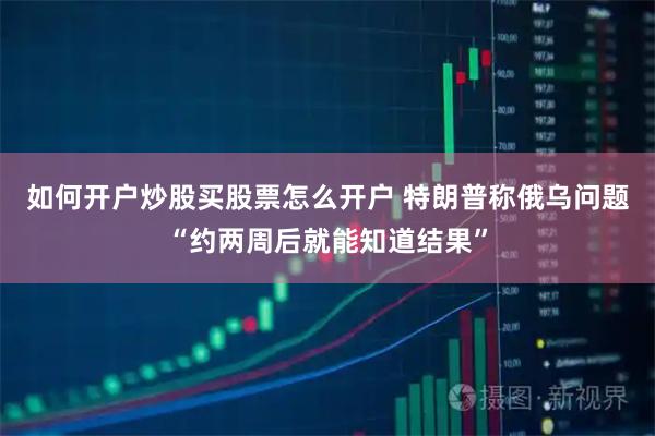 如何开户炒股买股票怎么开户 特朗普称俄乌问题“约两周后就能知道结果”
