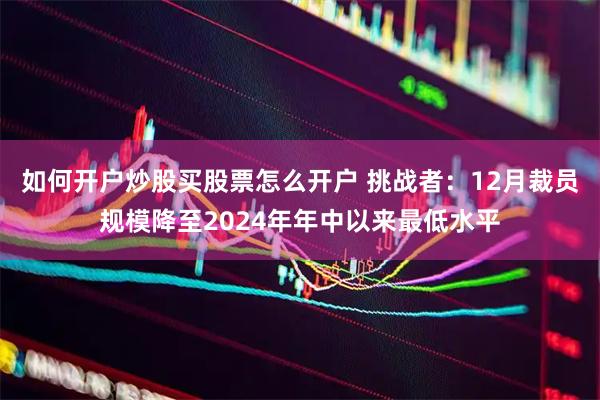 如何开户炒股买股票怎么开户 挑战者:12月裁员规模降至2024年年中以来最低水平