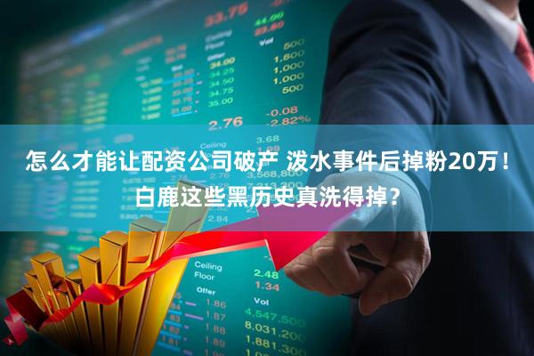怎么才能让配资公司破产 泼水事件后掉粉20万!白鹿这些黑历史真洗得掉?